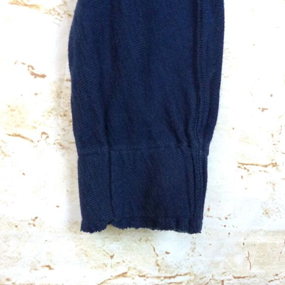 Free People Movement Sweatshirt Womens S Blue Boxy Surfside Terrycloth Crop Yoga - Picture 13 of 16